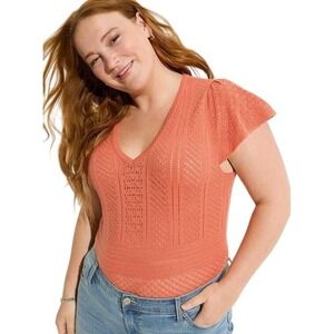 NWT Torrid Everyday Soft Pullover Pointelle‎ Sweater 4X